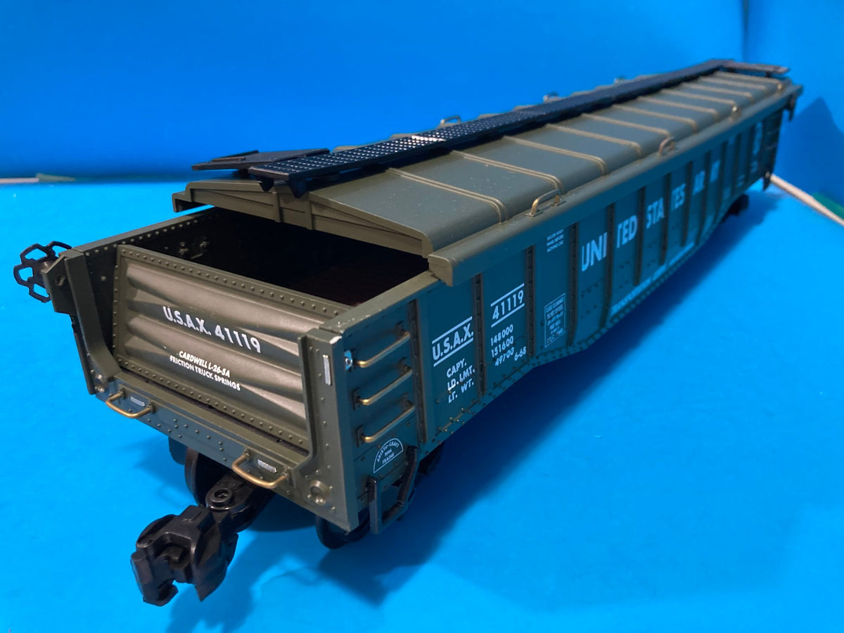 G Scale Train Aristocraft Art 41119 Us Army Covered Gondola Car 129