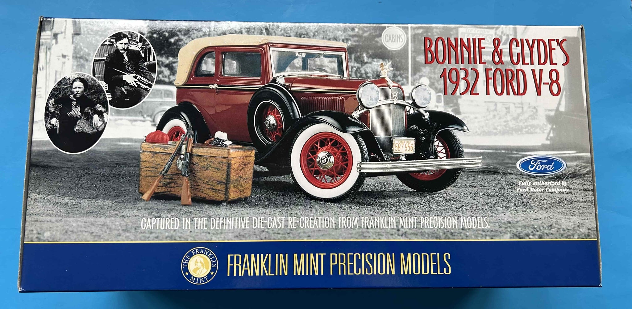 Diecast Model Franklin Mint 1 24 Scale B11Z151 Bonnie Clyde s Ford Railway Museum of British Columbia Gift Shop