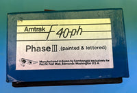 HO scale train - Samhongsa Amtrak Phase III F40PH Passenger Diesel Locomotive