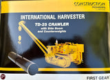 Diecast Model - 1:25 Scale 1st Gear 40-0126 International Harvester TD-25 Diesel Crawler with side boom and counterweights