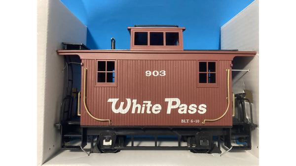 G Scale Train - Bachmann 93119 White Pass & Yukon 4-wheel Caboose