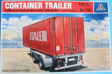 Plastic Model Kit - 1:24 Scale Italeri No 754 Container Trailer