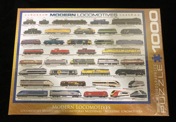 Modern Locomotiuves Puzzle 1000 pieces